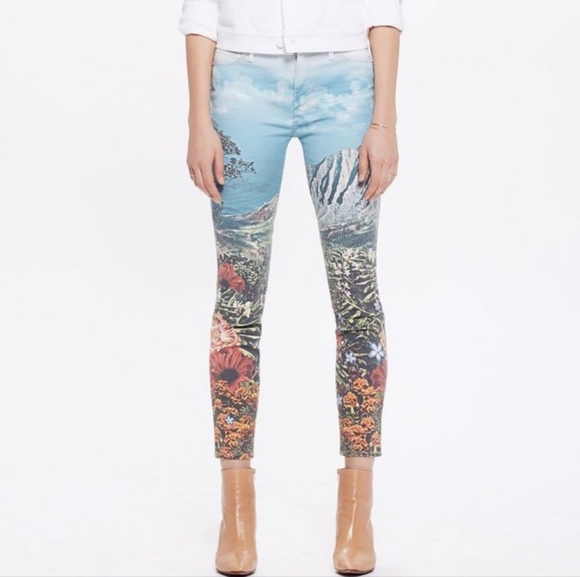 🇺🇸 Mother "The Looker" Skinny Jeans Day In Paradisea Wash Made In USA - Picture 4 of 12